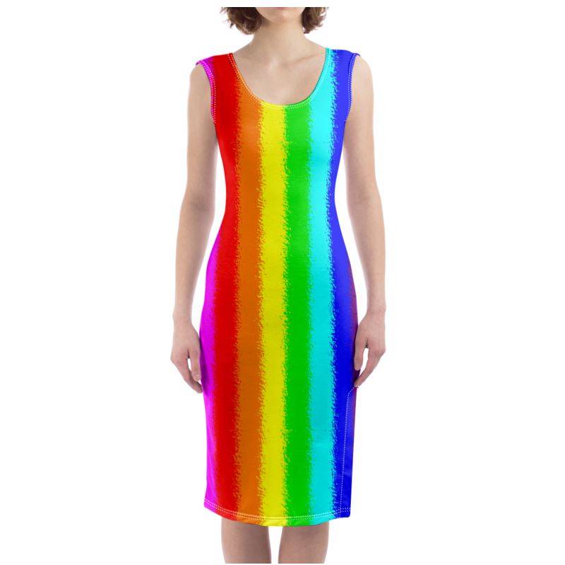 Be Yourself Rainbow Bodycon Dress